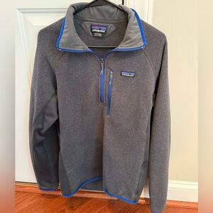 Patagonia Black and Blue Fleece Jacket